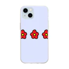 manaroom_22のお花① Soft Clear Smartphone Case