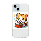 子猫カーニバルの子猫のお弁当タイム Soft Clear Smartphone Case