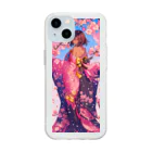 makun6027のオリジナルキャラ「橘美麗」グッズ Soft Clear Smartphone Case