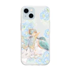 友風子のネモフィラ Soft Clear Smartphone Case