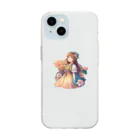 ちーらいふの花の少女 Soft Clear Smartphone Case