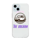 araakii@꧁THE DOGRUN꧂のTHE DOGRUN CAR  water mark Soft Clear Smartphone Case