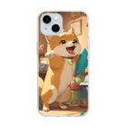 konoha_0326のしば犬くん Soft Clear Smartphone Case