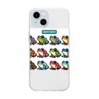 Happy Human のフロッグマン Soft Clear Smartphone Case