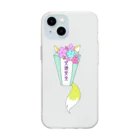 channel 41度の交通安全お守り狐 Soft Clear Smartphone Case