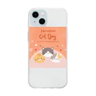 ショップたかぞーのスリーキャったー Soft Clear Smartphone Case