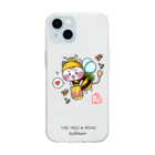 旅猫王子れぉにゃん👑😼公式(レイラ・ゆーし。)のみつばち☆旅猫王子れぉにゃん Soft Clear Smartphone Case