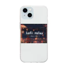 sa_gojoのLofi relux Soft Clear Smartphone Case