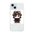 にゃんラボの武士にゃんこ２ Soft Clear Smartphone Case