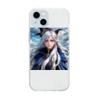 levi shopの銀髪の魔女 Soft Clear Smartphone Case