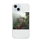 AQUAMETAVERSEの山頂にある神秘的な神社 アメジスト2846 Soft Clear Smartphone Case