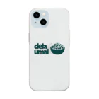 carl-carlのdela umai ライスTシャツ Soft Clear Smartphone Case