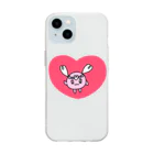 天使のお守りのラビュのラブ♡ Soft Clear Smartphone Case