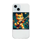 子猫カーニバルの子猫ハザード Soft Clear Smartphone Case