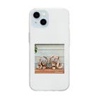 sisyの阿吽の呼吸シーサー Soft Clear Smartphone Case