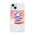 moyasi_777の時計ちゃん Soft Clear Smartphone Case