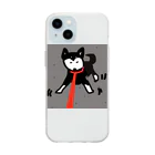 ペコりんショップの柴犬散歩拒否 Soft Clear Smartphone Case