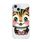 kenny777のトラ子猫 Soft Clear Smartphone Case