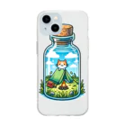 EseCAMPの瓶CAT Soft Clear Smartphone Case