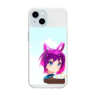 ioringoの店の猫耳っ娘 Soft Clear Smartphone Case