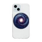 宇宙の神秘グッズ販売所のエンブレム(ギャラクシー) Soft Clear Smartphone Case