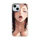 美少女学院の黒髪美少女　美鈴ちゃん４ Soft Clear Smartphone Case