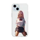 ヴィヴィオの膝をつく Soft Clear Smartphone Case