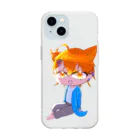 ゆきという人の気まぐれのオリキャラの猫島くん Soft Clear Smartphone Case