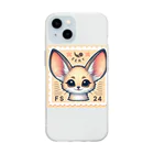 ゆうちゃんNFTいいねの耳長が可愛いフェネックちゃん32 Soft Clear Smartphone Case