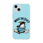 AckeeWolf Art Shopの猫シャンプー Soft Clear Smartphone Case