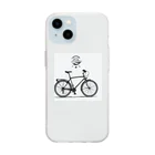 二宮大輔の自転車ロゴ Soft Clear Smartphone Case