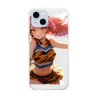 yu_uyふろんてぃあのTORA GIRLS Soft Clear Smartphone Case