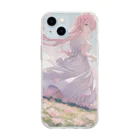 R-mayの草原の少女 Soft Clear Smartphone Case