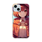 AIキャラつく〜るの赤髪の魔法使いの女の子 Soft Clear Smartphone Case