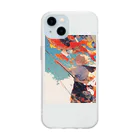 AQUAMETAVERSEの鯉のぼりを操る男の子　ラフルール　1859 Soft Clear Smartphone Case