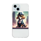 Kumaziro-の犬マフィア！ Soft Clear Smartphone Case