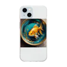 幸運グッズのゴージャスな金魚 Soft Clear Smartphone Case