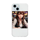 WWWmaのポーカー美少女さや Soft Clear Smartphone Case