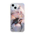 bellzetのWhite Melting Angel Soft Clear Smartphone Case