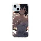 rebon/リボンの戦場花嫁 Soft Clear Smartphone Case