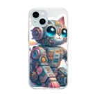 CYBER ARTのメカにゃ Soft Clear Smartphone Case
