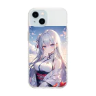 巫女スタぐらむの優しい巫女 Soft Clear Smartphone Case