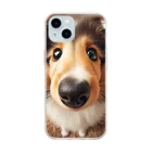 mermaidのcollie Soft Clear Smartphone Case