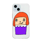 sooomaxの四角いちゃん Soft Clear Smartphone Case