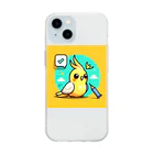 32 310のオカメインコ Soft Clear Smartphone Case