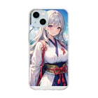 巫女スタぐらむの母性溢れる巫女 Soft Clear Smartphone Case