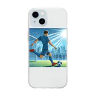 GUNSUNのサッカー Soft Clear Smartphone Case