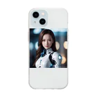 HOUHOUHOUの美人ＡＩロボット Soft Clear Smartphone Case