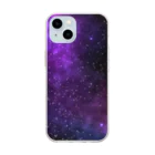 MISHIMAの紫の宇宙 Soft Clear Smartphone Case