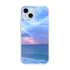 mariteriaの夕暮れの海 Soft Clear Smartphone Case